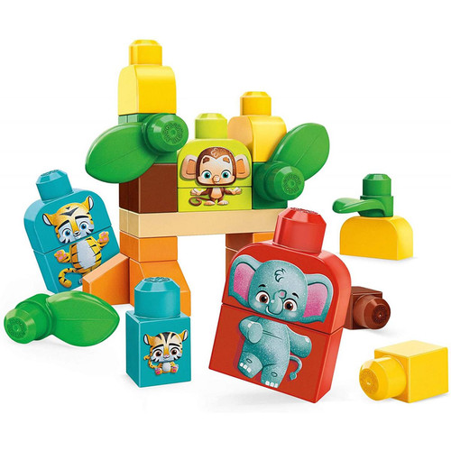 Briques et blocs MEGA BLOKS Les Amis Safari de 30 blocs de construction à base de plantes pour bébé et enfant de 1 à 5 ans
