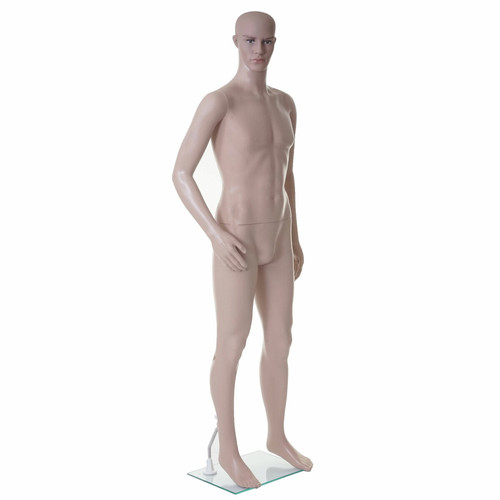 Mendler - Mannequin de vitrine HWC-E37, masculin, homme, poupée de grandeur naturelle, déco, mobile 185cm Mendler  - Poupées & Poupons Mendler