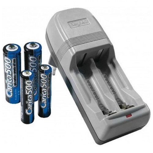 Mob - Beghelli Carica500 - Chargeur Secteur Batterie AA,AAA - 4 Piles Offertes Mob  - Mob