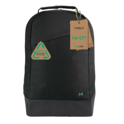 Mobilis - RE.LIFE Backpack 14-17'' Black Sac à dos 14-17'' Gamme Eco Mobilis  - Accessoire Ordinateur portable et Mac Mobilis