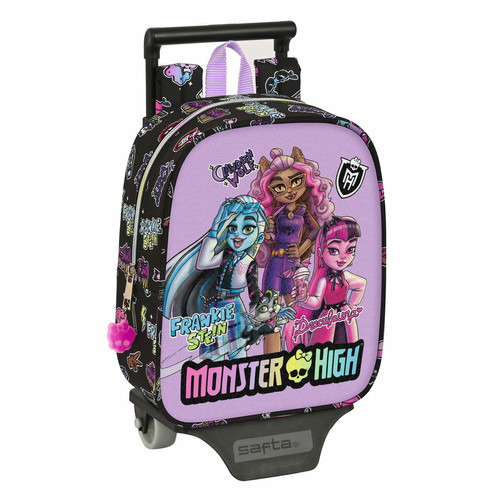 Monster High - Cartable à roulettes Monster High Creep Noir 22 x 27 x 10 cm Monster High  - Monster High