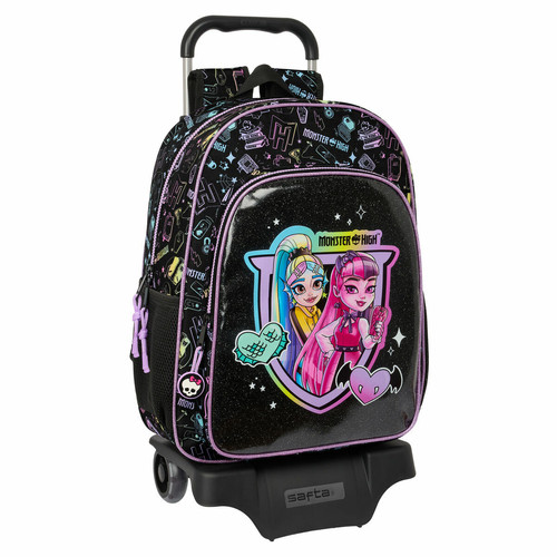 Monster High - Cartable à roulettes Monster High Noir 33 x 42 x 14 cm Monster High  - Monster High