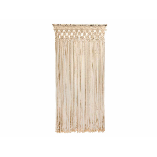 Morel - Rideau de porte Tressage macramé en coton - coloris écru - 90 x 200 cm - Morel Morel  - Morel