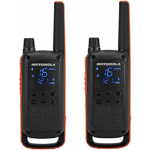 Câble antenne Motorola Motorola Talkabout T82 radio bidirectionnelle 16 canaux 446 - 446.2 MHz Noir, Orange