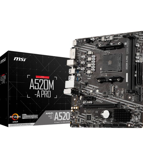 Msi - A520M-A PRO Msi  - Carte mère AMD