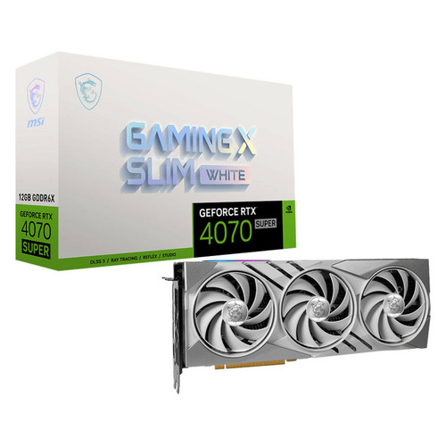 Msi - GeForce RTX 4070 SUPER 12G GAMING X SLIM WHITE Msi  - Composants