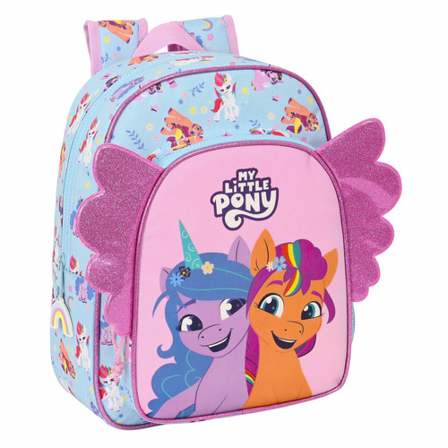 My Little Pony - Cartable My Little Pony Wild & free 26 x 34 x 11 cm Bleu Rose My Little Pony  - My Little Pony