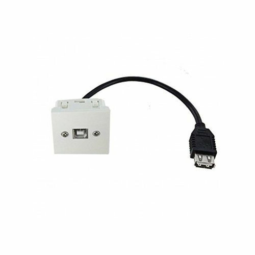 Câble antenne Neklan Plastron 45x45 USB B F> USB A F - 0,2m