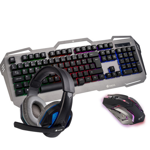 Ngs - NGS Gaming pack GBX-1500: Clavier, Souris et Casques DISPOSITION: ESPAGNOL - QWERTY Ngs - Ngs