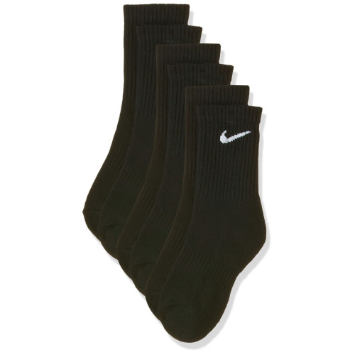 Accessoires fitness Nike Nike NK Everyday Cush Crew 3PR Chaussettes Mixte Adulte, Noir (black/white), 34 - 38 (Taille fabricant: S)