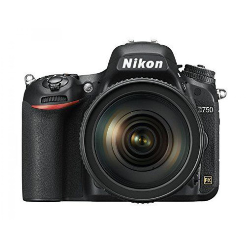 Nikon - Nikon D750 Nikkor VR 24/120 SLR appareil photo numérique, 24,3 mégapixels, 8 Go SD 400x Lexar, Black [Nikon carte: 4 ans de garantie] Nikon  - Nikon D750 Reflex Numérique