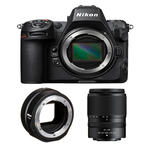 Nikon - Nikon Z8 Boîtier + Z 18-140mm + Adaptateur FTZ II Nikon  - Appareil Hybride Nikon