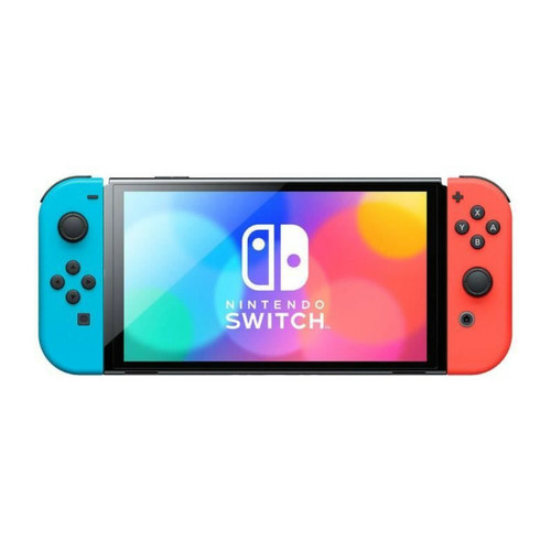 Nintendo Console Nintendo Switch - Modele OLED • Bleu Néon & Rouge Néon + Mario Kart 8 Deluxe (Code) + 3 mois d'abonnement NSO (Code)