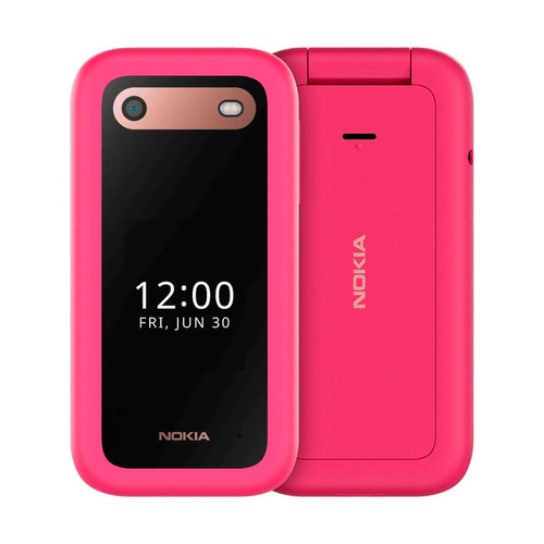 Téléphone mobile Nokia Nokia 2660 Flip 4G Rose (Pop Pink) Double SIM