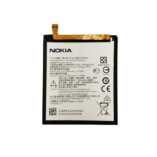 Nokia - Batterie Originale Pour le smartphone Nokia HE345 Capacité en 3000 mAh 6 2018 Nokia  - Batterie téléphone Nokia