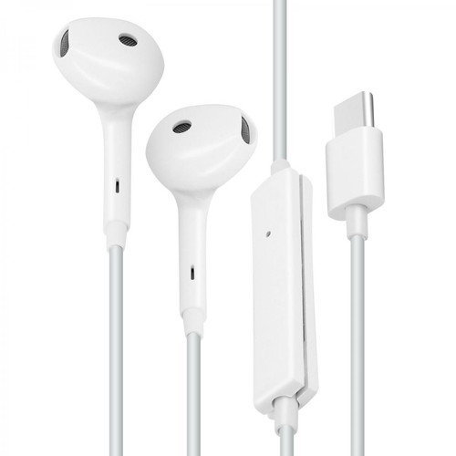 Oppo - Écouteurs filaires USB-C Microphone Bouton Multifonction Oppo Blanc Oppo  - Oreillette bluetooth