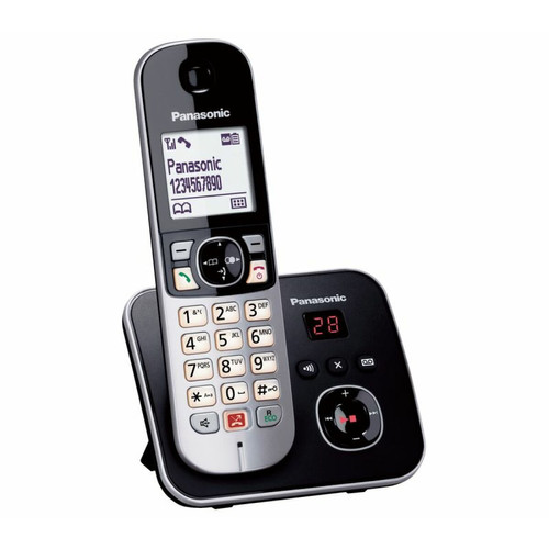 Téléphone fixe-répondeur Panasonic Téléphone sans fil répondeur PANASONIC  KX-TG6861FRB