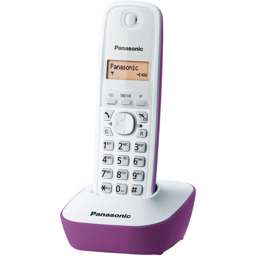 Panasonic - Téléphone sans fil dect pourpre - kx-tg1611frf - PANASONIC Panasonic  - Téléphone fixe-répondeur Solo