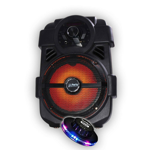 Party Sound - Système Audio HANDY180 Portable Party KARAOKE 250W Batterie avec USB/BLUETOOTH/ RADIO FM + jeu de lumière OVNI Party Sound  - Party Sound