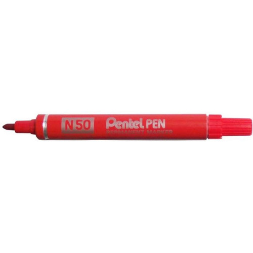 Pentel - PENTEL MARKER N50 CIRCLE.KOŃ.B/RED PERMANENT MARKER - N50B Pentel  - Pentel