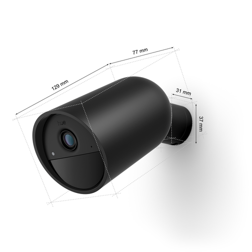 Caméra de surveillance connectée Philips Hue Secure Caméra sans fil intérieure / extérieure - Noir