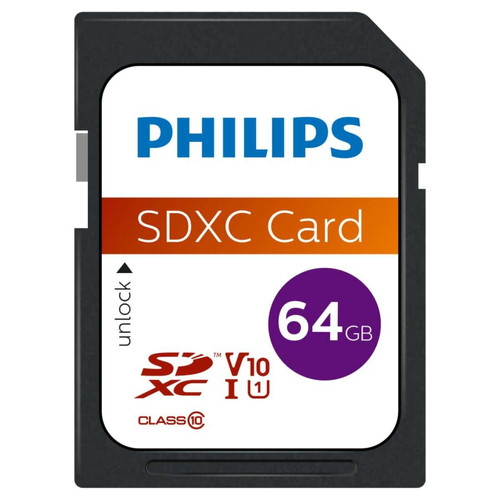Philips - Philips Carte mémoire SDXC 64 Go UHS-I U1 V10 Philips  - Carte SD Philips