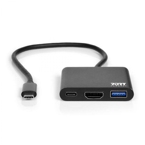 Port Designs - Mini station d'accueil USB C avec HDMI Port Designs Noir Port Designs  - Hub Port Designs