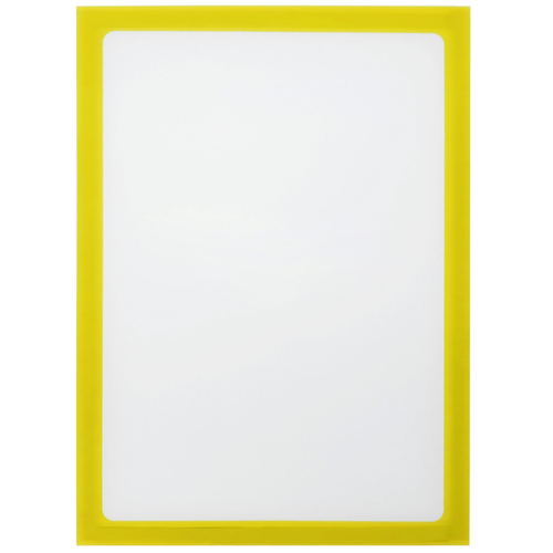 Primematik - Pochette magnétique d'affichage document en format A4 avec cadre flexible jaune Primematik  - Cadre photo numérique Primematik