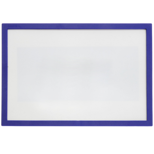 Cadre photo numérique Primematik Étiquette magnétique avec cadre bleu et aimant signe 220x158 mm