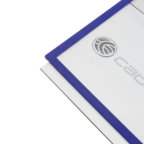 Cadre photo numérique Étiquette magnétique avec cadre bleu et aimant signe 220x158 mm
