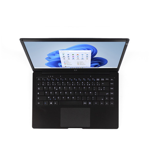 PC Portable Ordinateur Portable Netbook Pro 14,1" - Windows 10 Pro - Intel Celeron Gemini Lake N4020 - RAM 4 Go / ROM 64 Go - Clavier QWERTY configurable en AZERTY