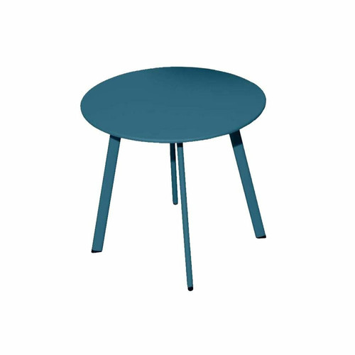 Proloisirs - Table basse de jardin en acier Massai 40 cm bleu. Proloisirs  - Tables de jardin Proloisirs