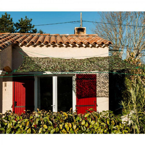 Voile d'ombrage Provence Outillage Toile d'ombrage ajourée camouflage Werkapro 2 x 3 mètres  6m2
