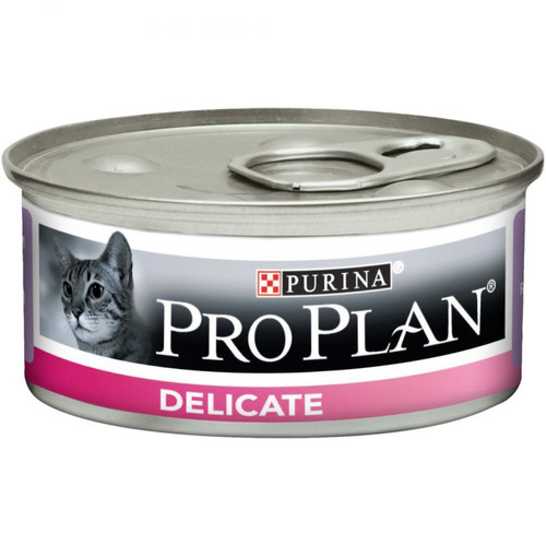 Purina - Boite repas pour chat adulte PRO PLAN Delicate Mousse riche en Dinde Purina  - Purina
