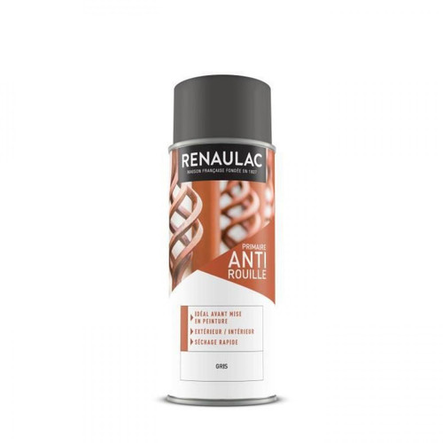 Renaulac - RENAULAC Peinture aerosol antirouille 0,4 L gris Renaulac  - Renaulac