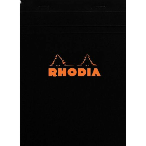 Rhodia - Rhodia 162009-N Bloc Note N°16 80 feuilles (160 pages) 148 X 210 mm Quadrillé 5 X 5 Noir Rhodia  - Rhodia