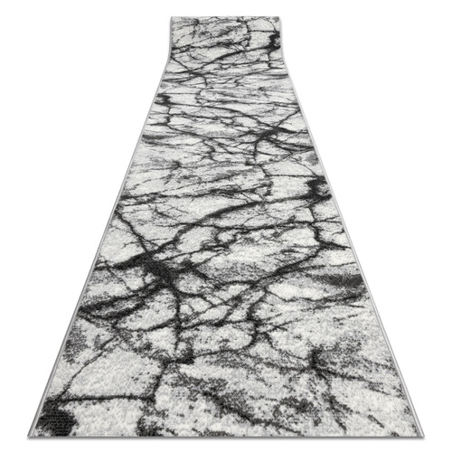 RUGSX - TAPIS DE COULOIR BCF MORAD Marmur Marbre gris 100 cm 100x100 cm RUGSX  - Tapis Gris