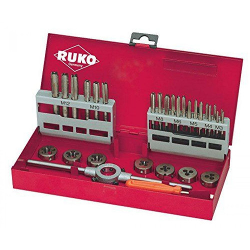Ruko - Ruko 245 010 HSS-G Lot de 31 outils de filetage M3 - M12 dans leur boîte de rangement Ruko  - Ruko