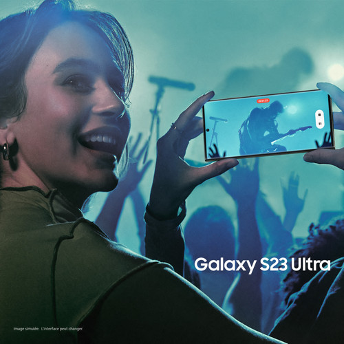 Smartphone Android Samsung Galaxy S23 Ultra - 8/256 Go - Noir