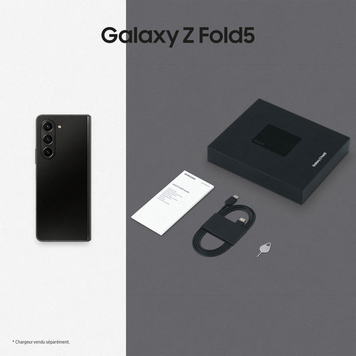 Smartphone Android Samsung Galaxy Z Fold5 - 12/256 Go - 5G - Noir