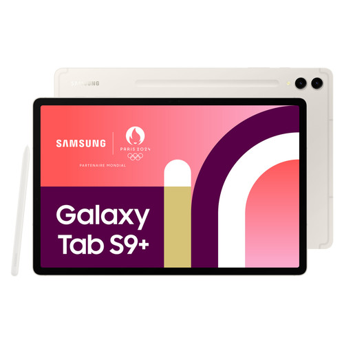 Samsung - Galaxy Tab S9+ - 12/256Go - WiFi - Crème Samsung  - Tablette Android Samsung