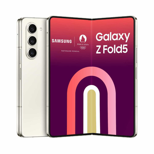 Samsung - Galaxy Z Fold5 - 12/256 Go - 5G - Crème Samsung  - Samsung Z Flip et Z Fold