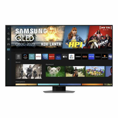 Samsung - TV QLED 4K 138 cm TQ55Q80C QLED 4K 2023 Samsung  - Le meilleur de nos Marchands TV, Télévisions