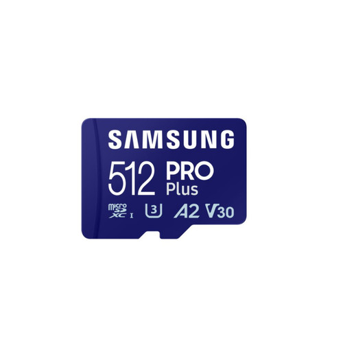 Samsung - CARTE MEMOIRE SAMSUNG 512G MICRO SD PRO PLUS avec adaptateur SD 4K classe 10 MB-MD512SA/EU Samsung  - Carte mémoire 512 go