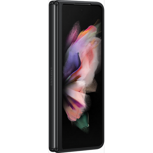 Samsung Coque en Cuir pour Samsung G Z Fold 3 Noir Samsung
