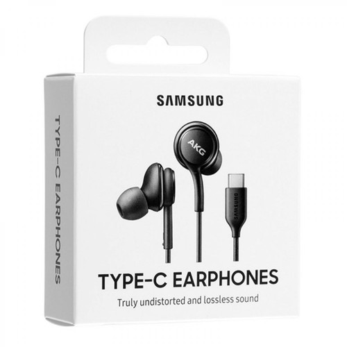 Ecouteurs intra-auriculaires Samsung Samsung EO-IC100BBEGEU - Écouteur AKG Intra Auriculaire - Connecteur Type C, Noir, Télécommande (Emballage Original)