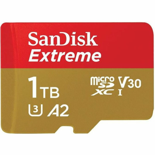 Sandisk - Carte mémoire microSDXC SanDisk Extreme 1 To + adaptateur SD jusqu'à 160 Mo/s, avec la Classe de vitesse UHS 3 (U3), V30 Sandisk  - Carte mémoire Sandisk