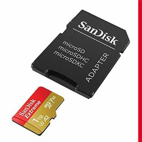 Sandisk Carte Mémoire MicroSDXC SanDisk Extreme 1 To + Adaptateur SD jusqu'à 160 Mo/s, avec la Classe de Vitesse UHS 3 (U3), V30