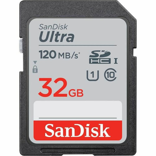 Carte SD Sandisk Carte mémoire SDHC SanDisk Ultra 32 Go - Noir - Classe 10 - UHS-I - V10