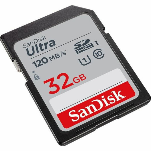 Carte SD Carte mémoire SDHC SanDisk Ultra 32 Go - Noir - Classe 10 - UHS-I - V10
